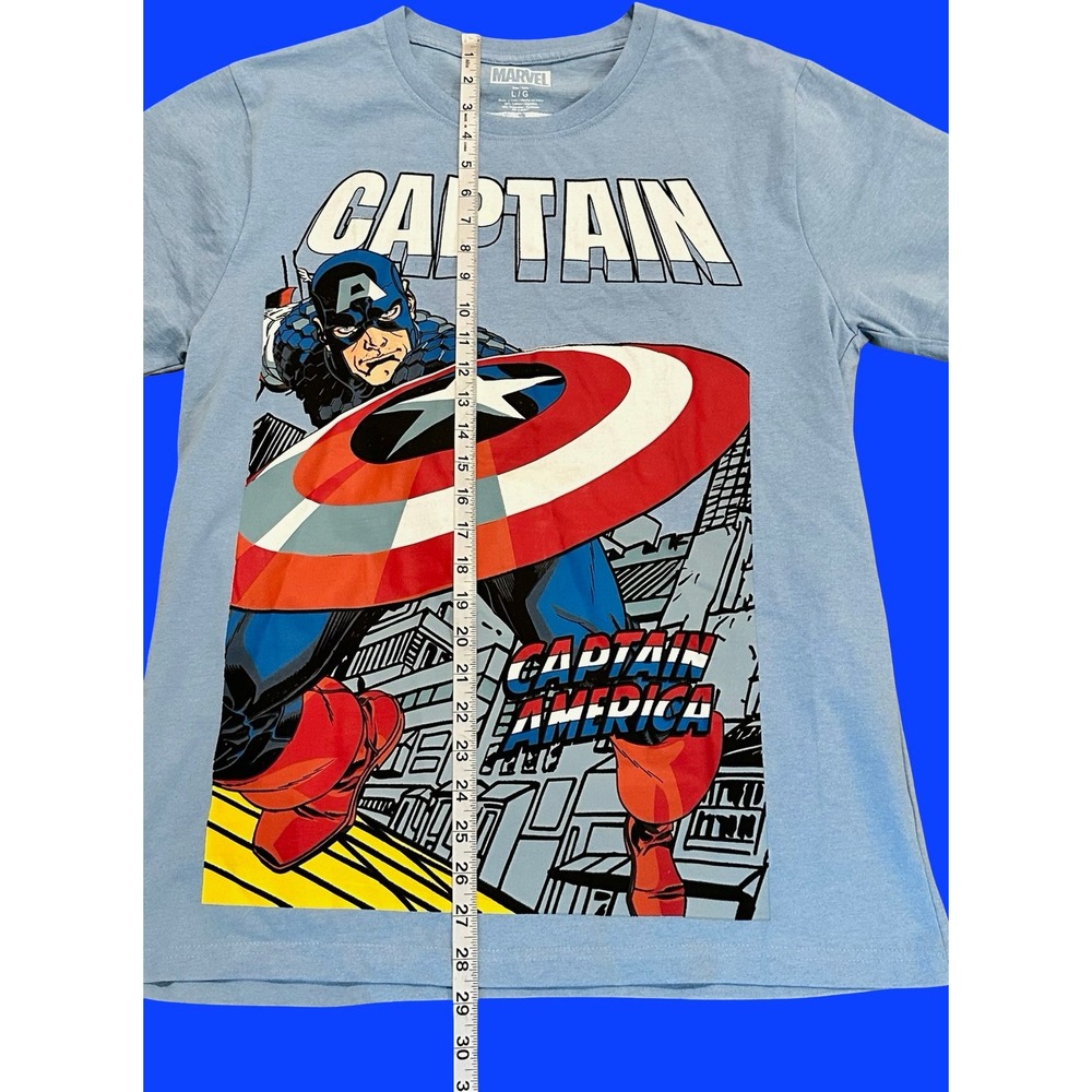 Marvel Captain America Graphic T-Shirt Men's Large Superhero Comic Book - Picture 6 of 7